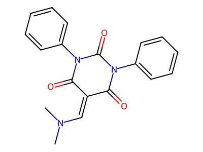 5-[(Dimethylamino)methylidene]-1,3-diphenylpyrimidine-2,4,6(1H,3H,5H)-trione structure