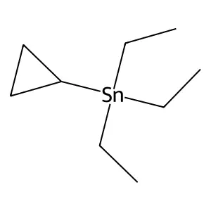 Stannane, cyclopropyltriethyl- structure