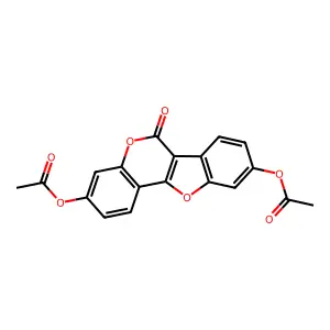 7,12-Diacetoxycoumestane structure