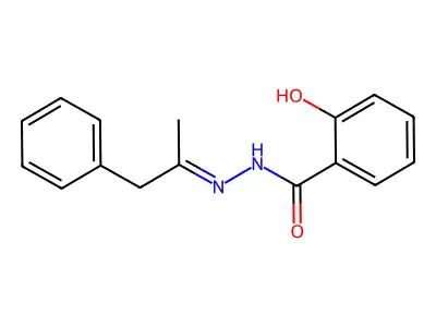 2-Hydroxy-N'-(1-phenylpropan-2-ylidene)benzohydrazide structure