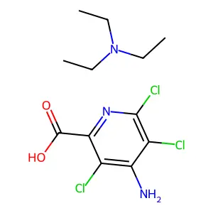 毒莠定三乙胺盐 structure