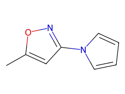 5-Methyl-3-(1H-pyrrol-1-YL)-isoxazole structure
