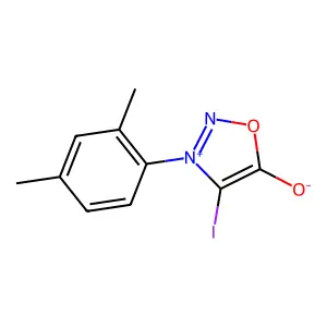 3-(2,4-Dimethylphenyl)-4-iodo-1,2,3-oxadiazol-3-ium-5-olate structure