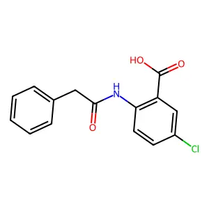 5-Chloro-2-[(phenylacetyl)amino]benzoic acid structure
