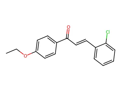3-(2-Chlorophenyl)-1-(4-ethoxyphenyl)prop-2-en-1-one structure