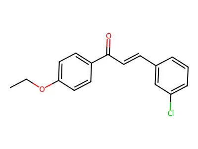 3-(3-Chlorophenyl)-1-(4-ethoxyphenyl)prop-2-en-1-one structure