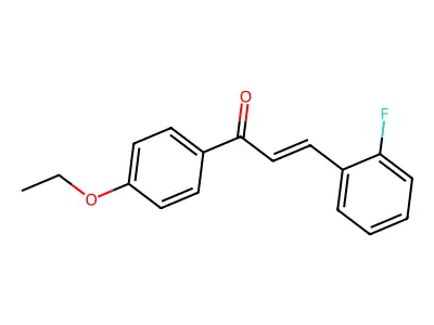 1-(4-Ethoxyphenyl)-3-(2-fluorophenyl)prop-2-en-1-one structure