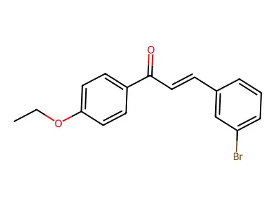 3-(3-Bromophenyl)-1-(4-ethoxyphenyl)prop-2-en-1-one structure