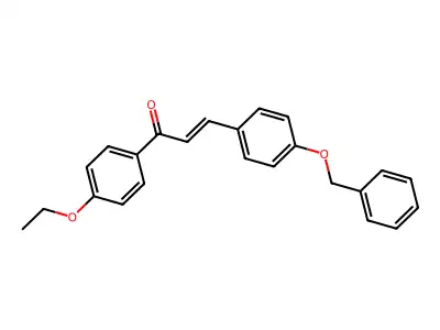 3-(4-(Benzyloxy)phenyl)-1-(4-ethoxyphenyl)prop-2-en-1-one structure