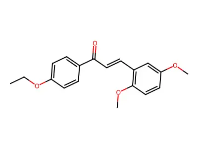 3-(2,5-Dimethoxyphenyl)-1-(4-ethoxyphenyl)prop-2-en-1-one structure