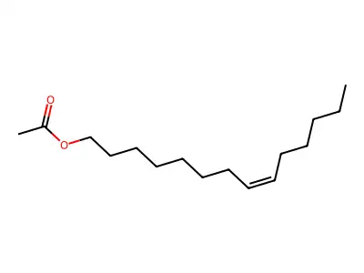 (Z)-8-Tetradecen-1-yl acetate structure