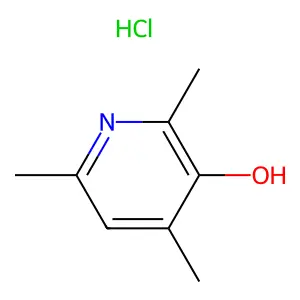 3-Pyridinol, 2,4,6-trimethyl-, hydrochloride structure