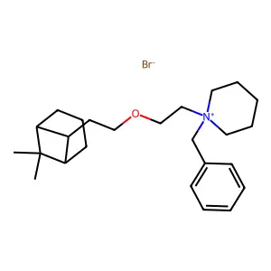 Piperidinium, 1-benzyl-1-(2-(2-(6,6-dimethyl-2-norpinyl)ethoxy)ethyl)-, bromide structure