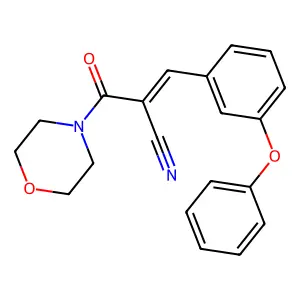2-(4-Morpholinylcarbonyl)-3-(3-phenoxyphenyl)acrylonitrile structure