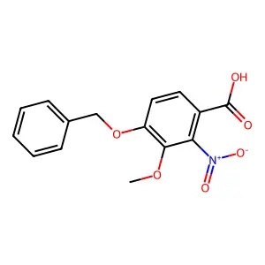 4-(Benzyloxy)-3-methoxy-2-nitrobenzoic acid structure