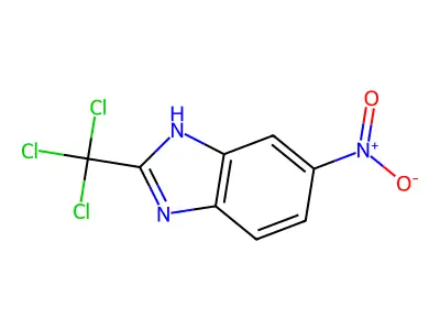 1H-Benzimidazole, 5-nitro-2-(trichloromethyl)- structure