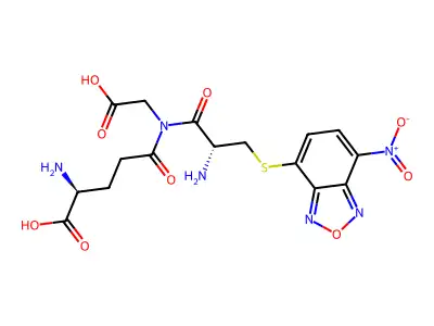 gamma-glutamyl-(S-4-nitrobenz-2-oxa-1,3-diazole)cysteinylglycine structure