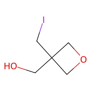 Oxetane, 3-hydroxymethyl-3-iodomethyl structure