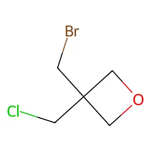 3-(Bromomethyl)-3-(chloromethyl)oxetane structure