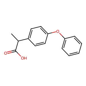 2-(4-Phenoxyphenyl)propanoic acid structure