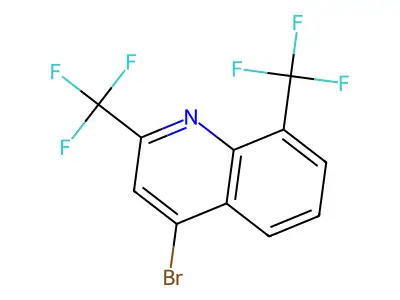 4-Bromo-2,8-bis(trifluoromethyl)quinoline structure