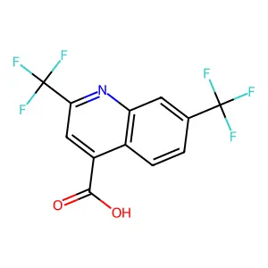 2,7-bis(trifluoromethyl)quinoline-4-carboxylic Acid structure