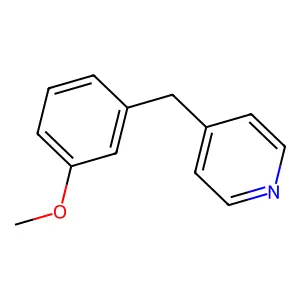 Pyridine, 4-[(3-methoxyphenyl)methyl]- structure