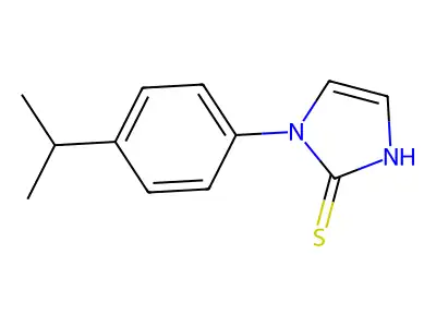 1-(4-isopropylphenyl)-1H-imidazole-2-thiol structure