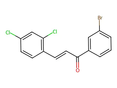 1-(3-Bromophenyl)-3-(2,4-dichlorophenyl)prop-2-en-1-one structure
