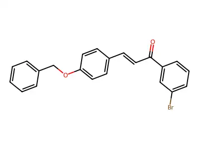 3-(4-Benzyloxyphenyl)-1-(3-bromophenyl)prop-2-en-1-one structure