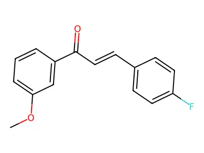 3-(4-Fluorophenyl)-1-(3-methoxyphenyl)prop-2-en-1-one structure