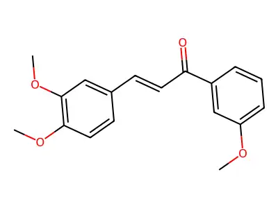 3-(3,4-Dimethoxyphenyl)-1-(3-methoxyphenyl)prop-2-en-1-one structure