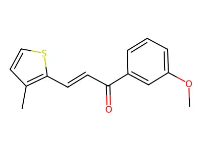 1-(3-Methoxyphenyl)-3-(3-methylthiophen-2-yl)prop-2-en-1-one structure