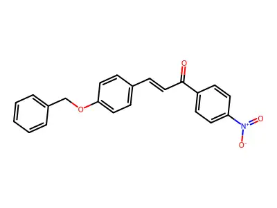 3-(4-Benzyloxyphenyl)-1-(4-nitrophenyl)prop-2-en-1-one structure