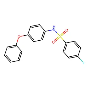 4-fluoro-N-(4-phenoxyphenyl)benzenesulfonamide structure