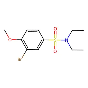 3-溴-N,N-二乙基-4-甲氧基苯磺酰胺 structure
