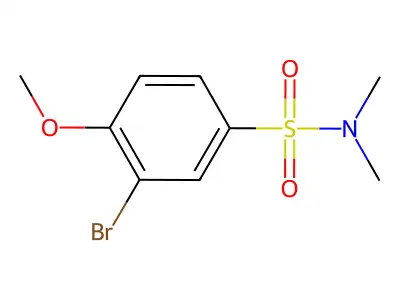 3-bromo-4-methoxy-N,N-dimethylbenzenesulfonamide structure