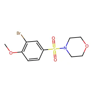 4-((3-Bromo-4-methoxyphenyl)sulfonyl)morpholine structure