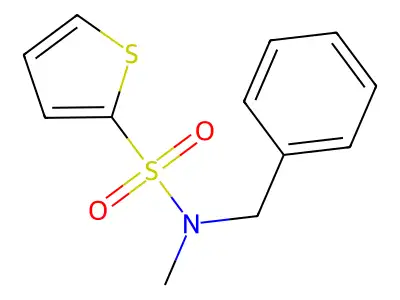 N-benzyl-N-methylthiophene-2-sulfonamide structure