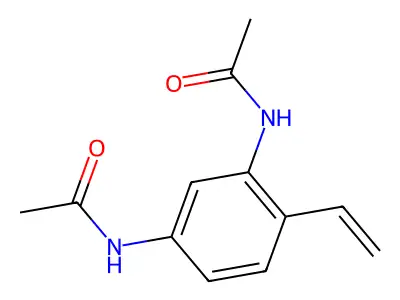 N-(3-acetamido-4-ethenylphenyl)acetamide structure