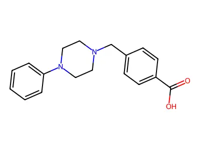 4-[(4-phenylpiperazin-1-yl)methyl]benzoic Acid structure