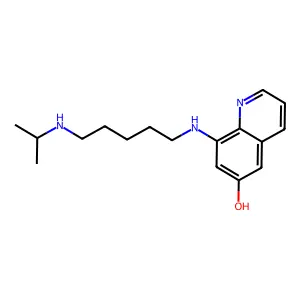 8-[5-(Propan-2-ylamino)pentylamino]quinolin-6-ol structure