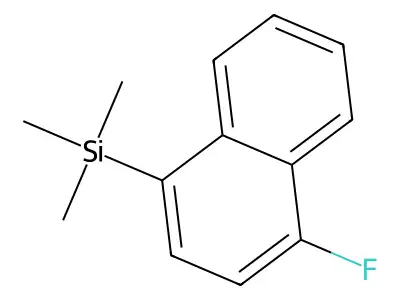 1-(Trimethylsilyl)-4-fluoronaphthalene structure
