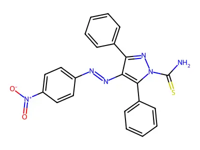 4-[(E)-(4-Nitrophenyl)diazenyl]-3,5-diphenyl-1H-pyrazole-1-carbothioamide structure