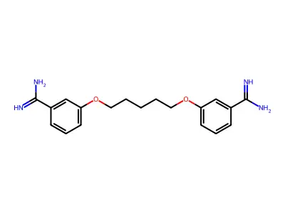 Benzenecarboximidamide, 3,3'-(1,5-pentanediylbis(oxy))bis- structure
