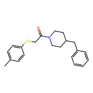1-(4-Benzylpiperidin-1-yl)-2-(p-tolylthio)ethanone structure