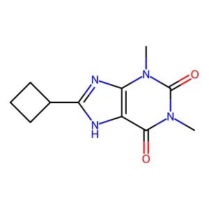 8-Cyclobutyltheophylline structure