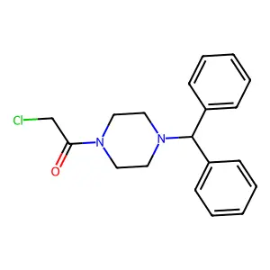 1-Benzhydryl-4-(chloroacetyl)piperazine structure