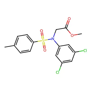 methyl N-(3,5-dichlorophenyl)-N-[(4-methylphenyl)sulfonyl]glycinate structure