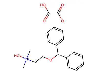 Ethylamine, N,N-dimethyl-2-(diphenylmethoxy)-, N-oxide, oxalate structure
